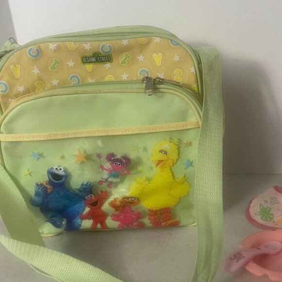 Vintage Sesame Street Mini Diaper Bag Big Bird Baby Boy Girl Cartoon 90s Momma - Picture 1 of 5